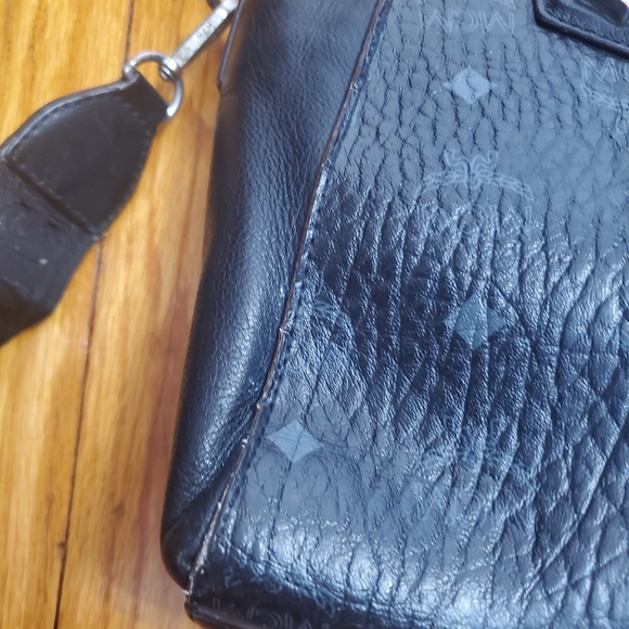MCM Black Leather Crossbody Bag Womens - Picture 5 of 16